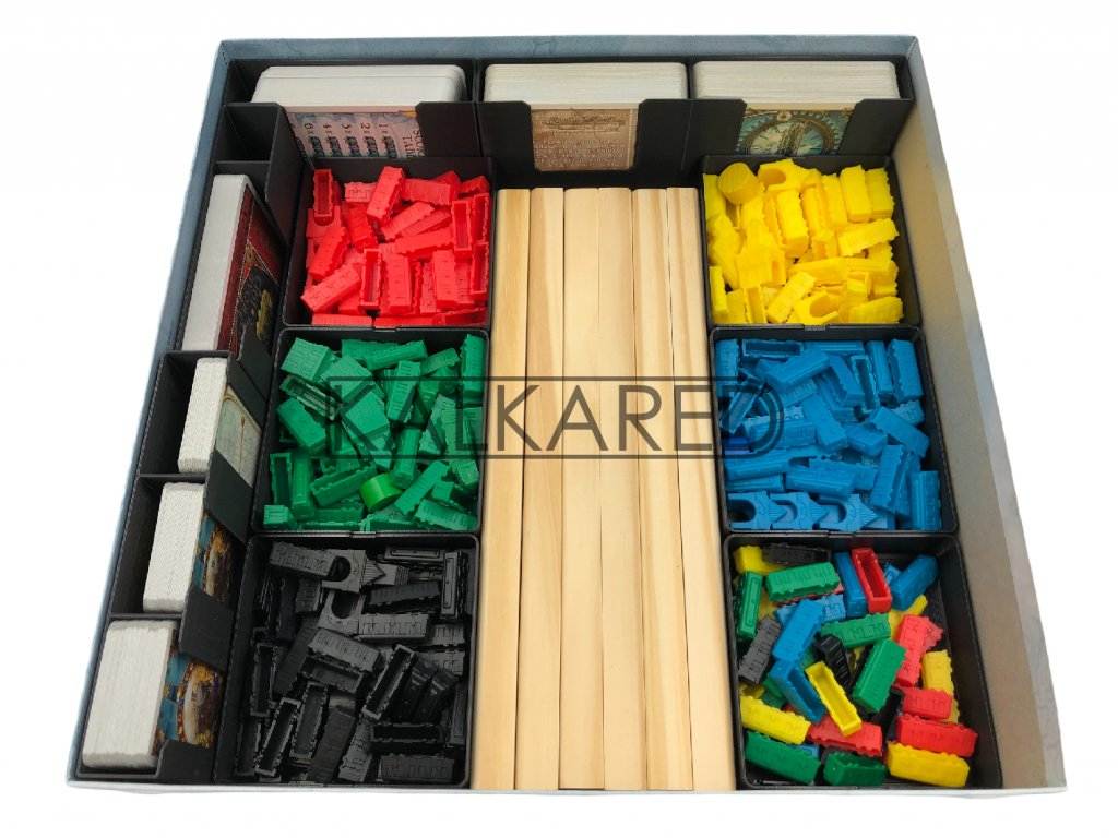 Kalkared Insert for Ticket to Ride Maxi
