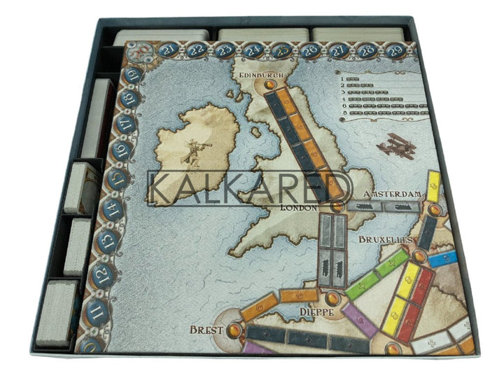 Kalkared Insert for Ticket to Ride Maxi