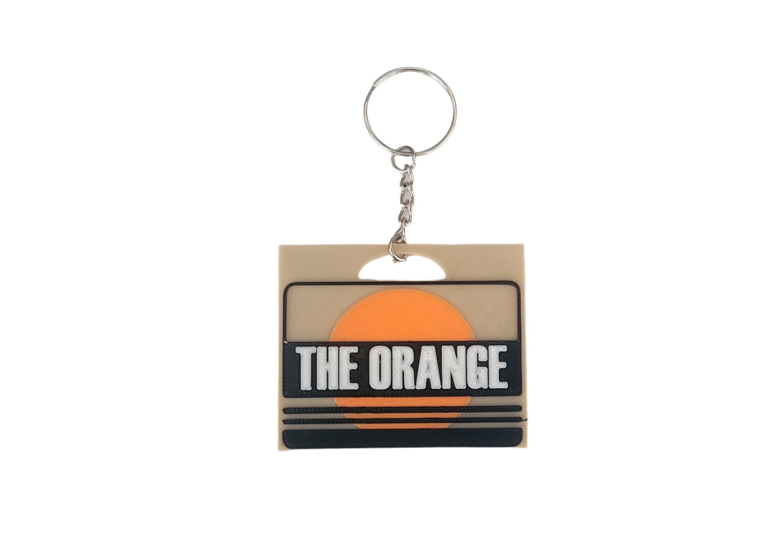 THE ORANGE Cardboard Box Keychain from Metal Gear Solid 2