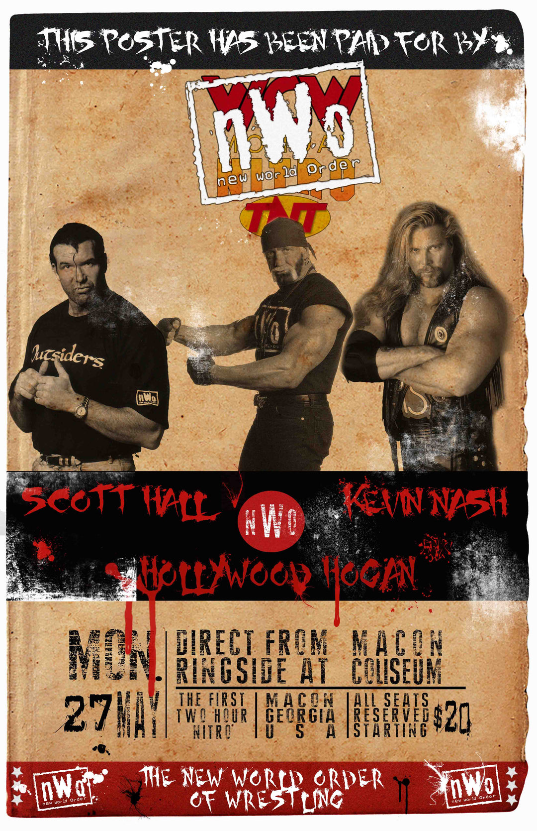 WCW Monday Nitro nWo Poster