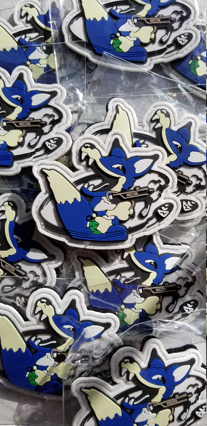 Blue Foxhound PVC Patch from Metal Gear MSX and POLICENAUTS