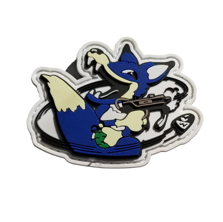 Blue Foxhound PVC Patch from Metal Gear MSX and POLICENAUTS