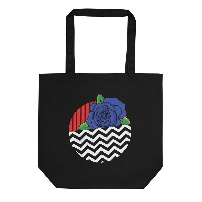Blue Rose Black Lodge Tote Bag From Twin peaks
