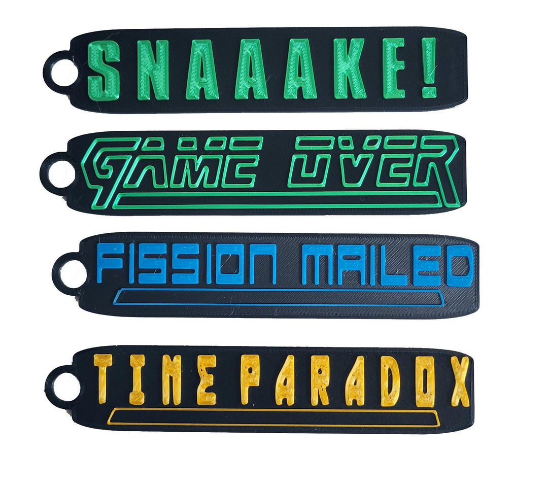 metal gear game over Metal Gear Solid Key Chains Game Over Fisson Mailed Time Paradox SNAAAKE SNAAAAKE!