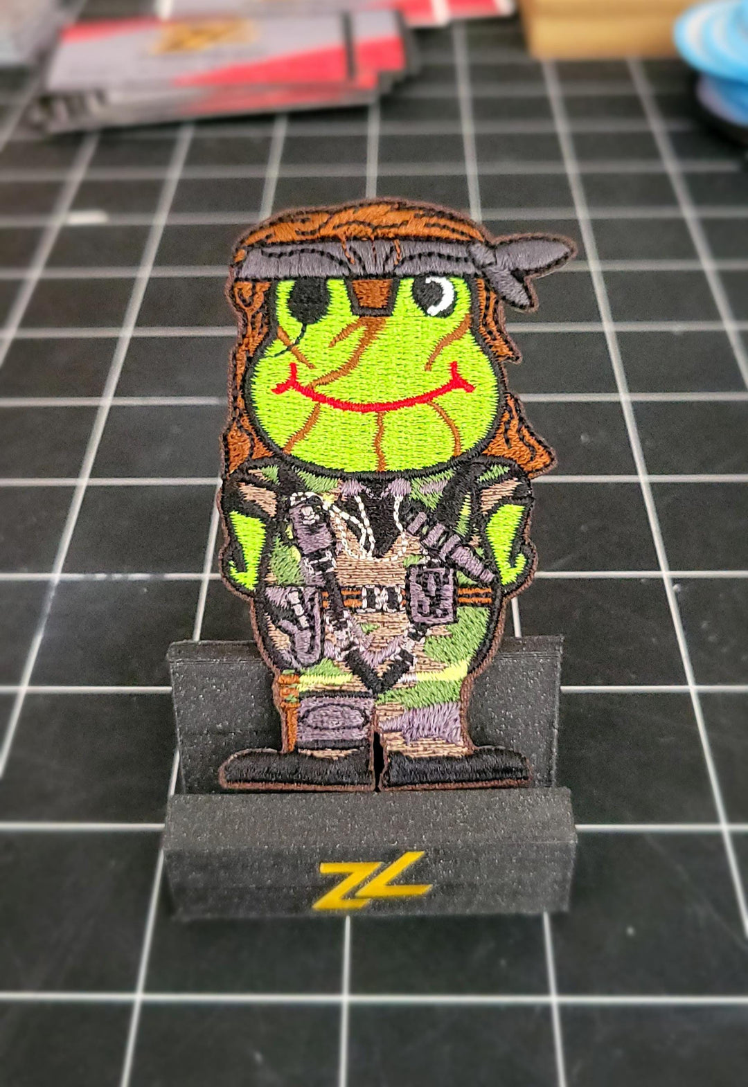 metal gear solid 3 kerotan Kerotan Frog Big Boss from Metal Gear Solid 3 Snake Eater Iron on Patch